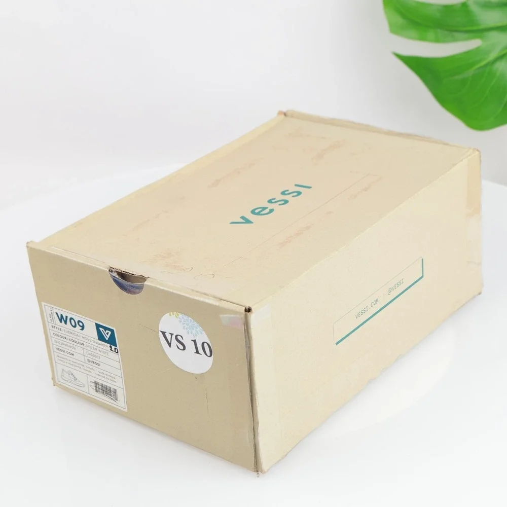 Vessi Womens Everyday 2.0 Move Sneaker Size 9 Waterproof White Knit Lace Up Shoe